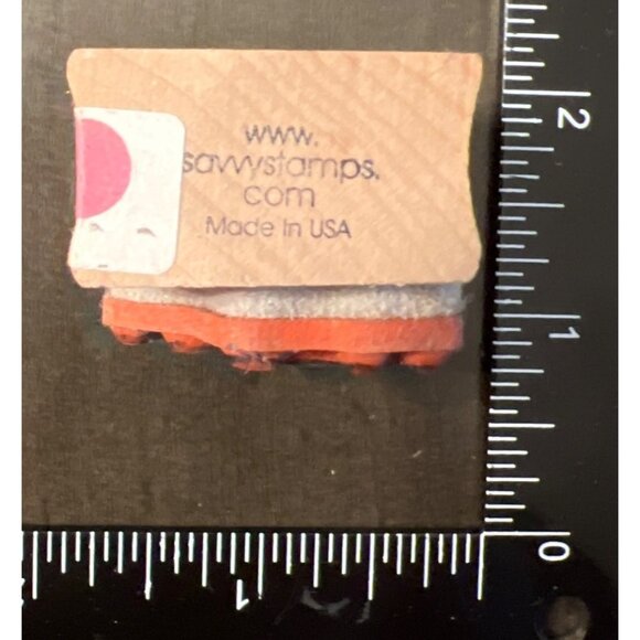 Savvy Stamps 808C Leaping Swirl Bunny Wood Mounted Rubber Stamp easter - Picture 3 of 5